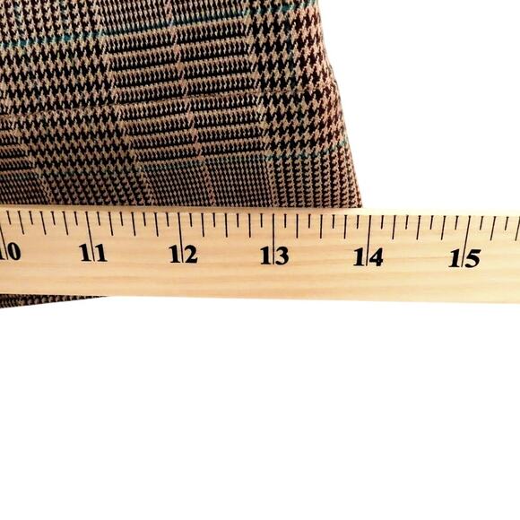 The Westside Eliza Pants Womens sz L Houndstooth Flare Belted $295 NEW Preppy - Picture 6 of 10